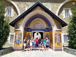 Kypr s Kypřankou vstup Kykko monastery 
